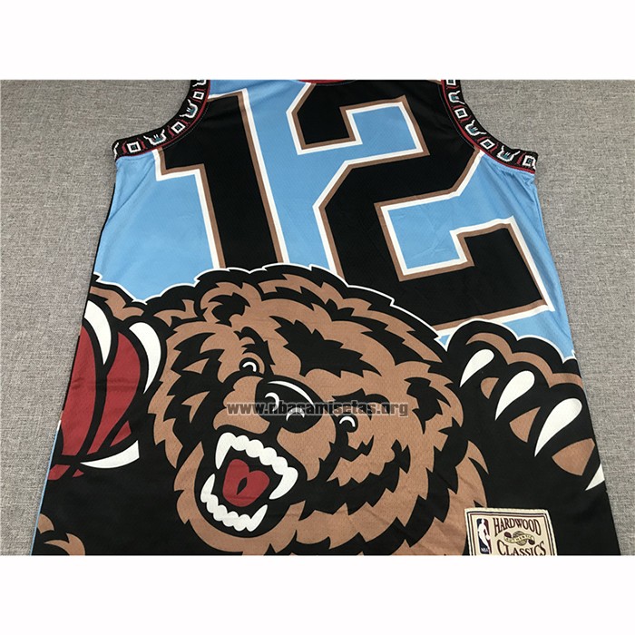 Camiseta Memphis Grizzlies Ja Morant NO 12 Mitchell & Ness Big Face Verde
